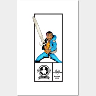 Kwame and Excalibur Corner Box Tee Posters and Art